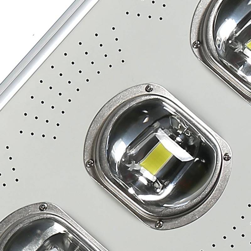 Ensunlight mejor calidad impermeable al aire libre IP65 Cob 50w 100w 150w 200w integrado todo en uno lámpara de calle LED solar